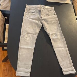 rag & bone Men’s Skinny Jeans in Light Gray